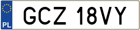 Trailer License Plate